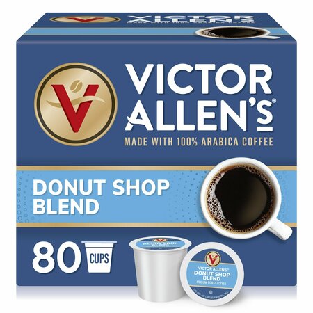 VICTOR ALLEN Donut Shop Coffee Single Serve Cup, PK80 FG014606RV